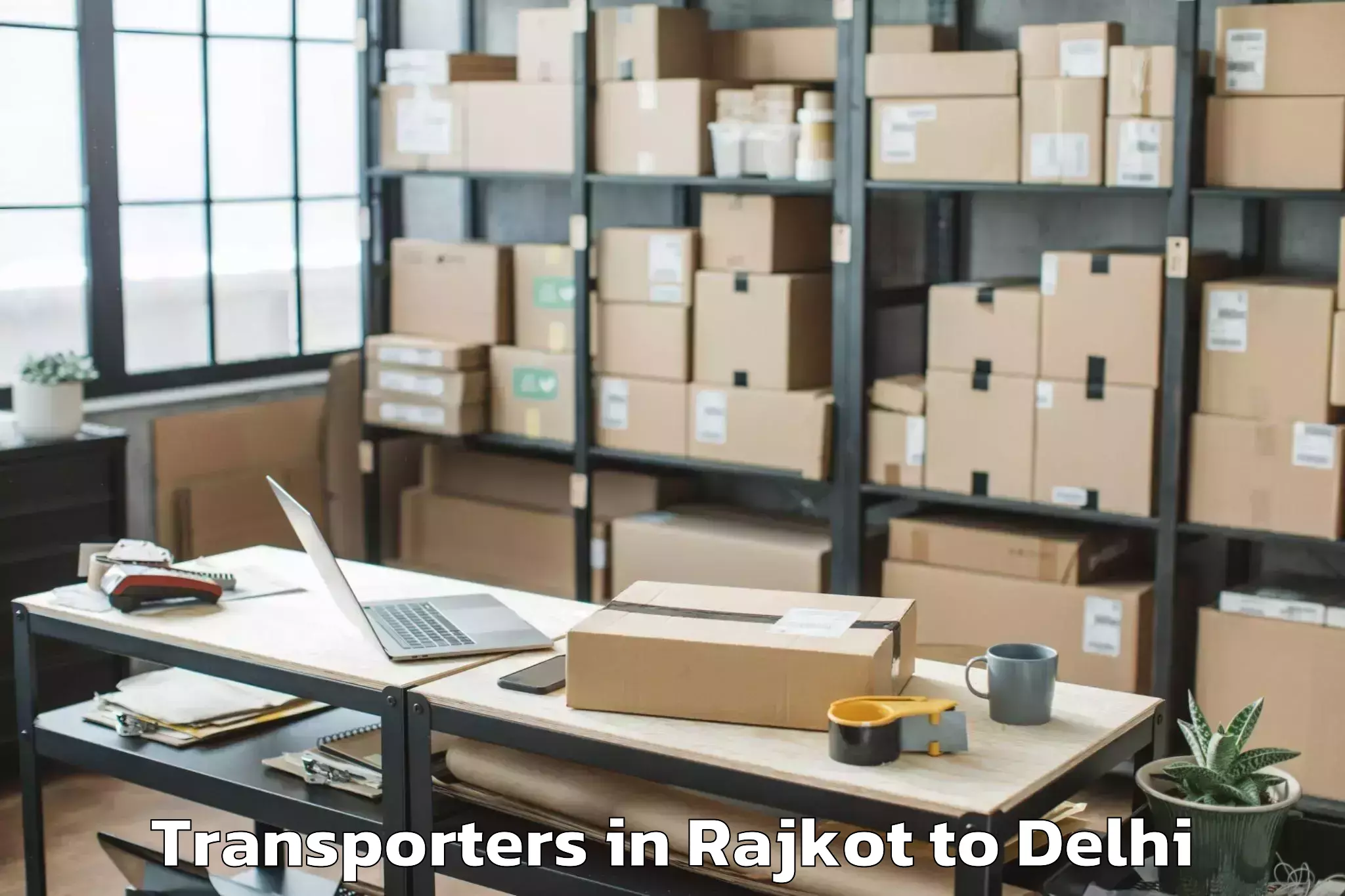 Book Rajkot to Iit Delhi Transporters Online